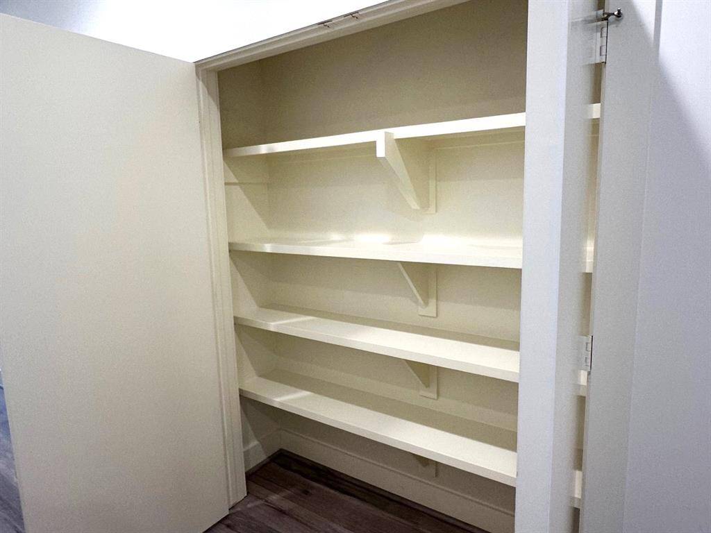 One of several xtra storage areas. Second floor hallway.
