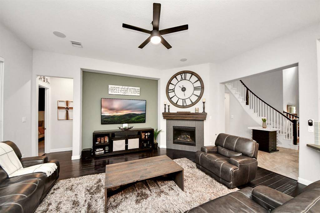 Stay connected to friends and family in this open floor plan.