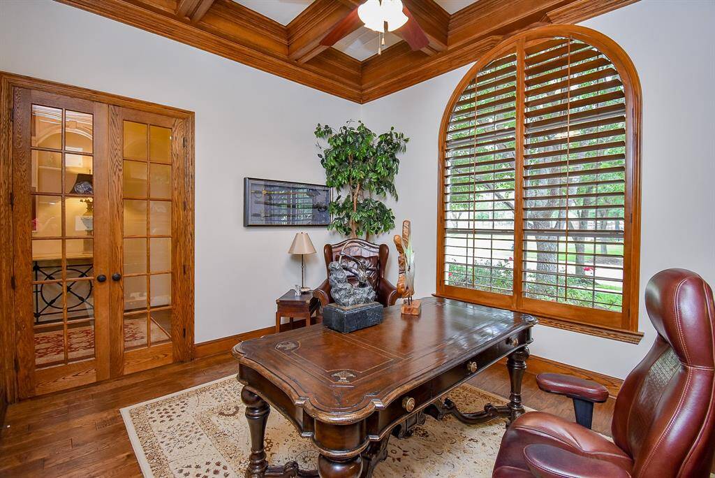 French doors lead to the foyer and provide nice privacy.