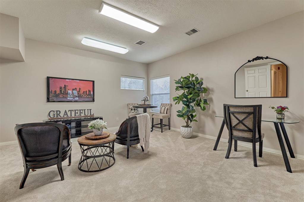 Another view of the game room. There are so many wonderful options to use this space for.