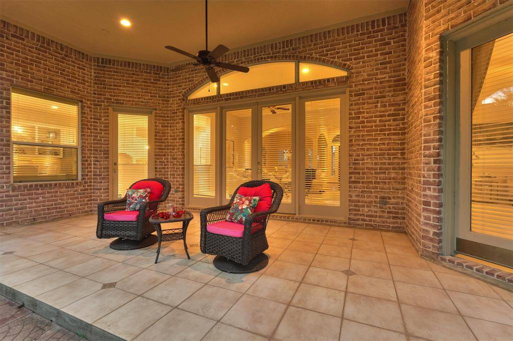 In addition to the southern front porch, you also have a peaceful back porch to enjoy the cool evening breezes.