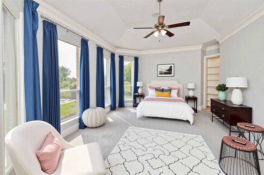 Spacious Primary Bedroom - Staged Photo