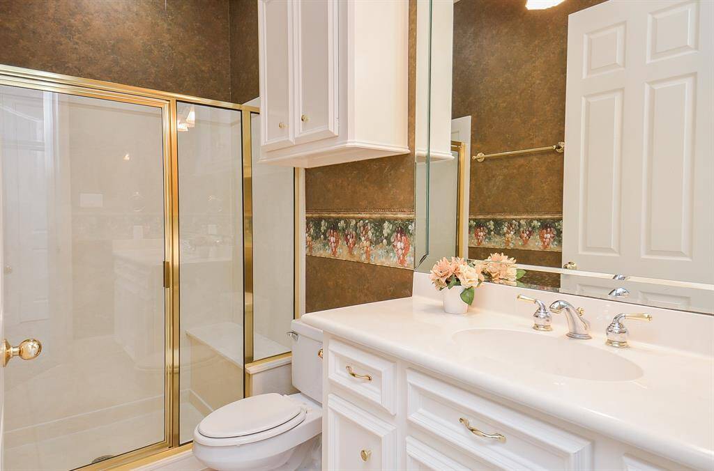Hall Bathroom with Walk-in Shower.