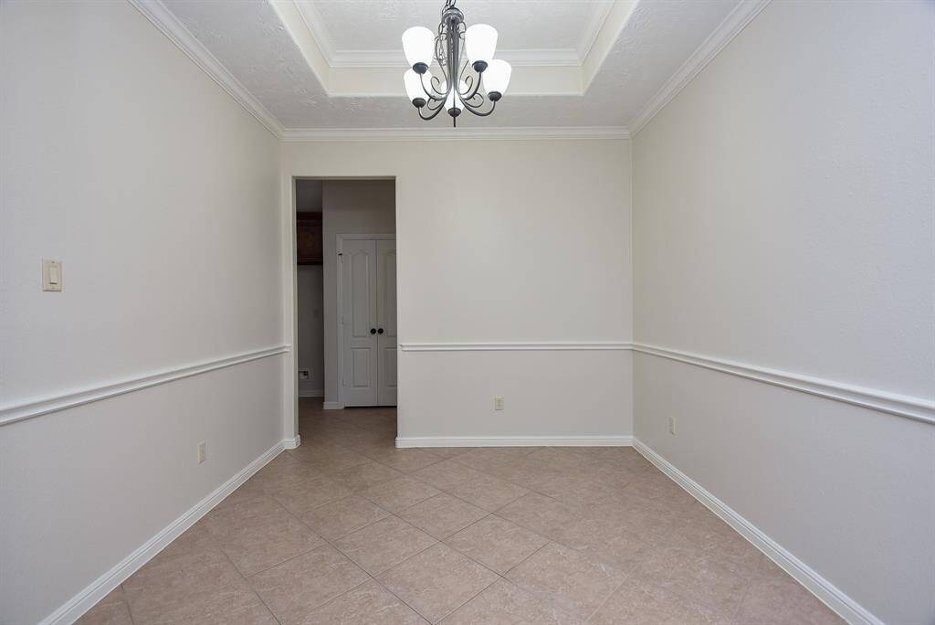 What a marvelous time you'll have entertaining in private style in your formal dining space.