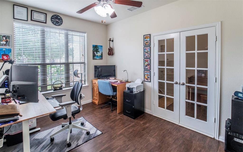Sunny Dining room used as an Office/Study