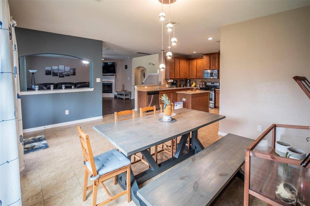Kitchen opens to a large breakfast room
