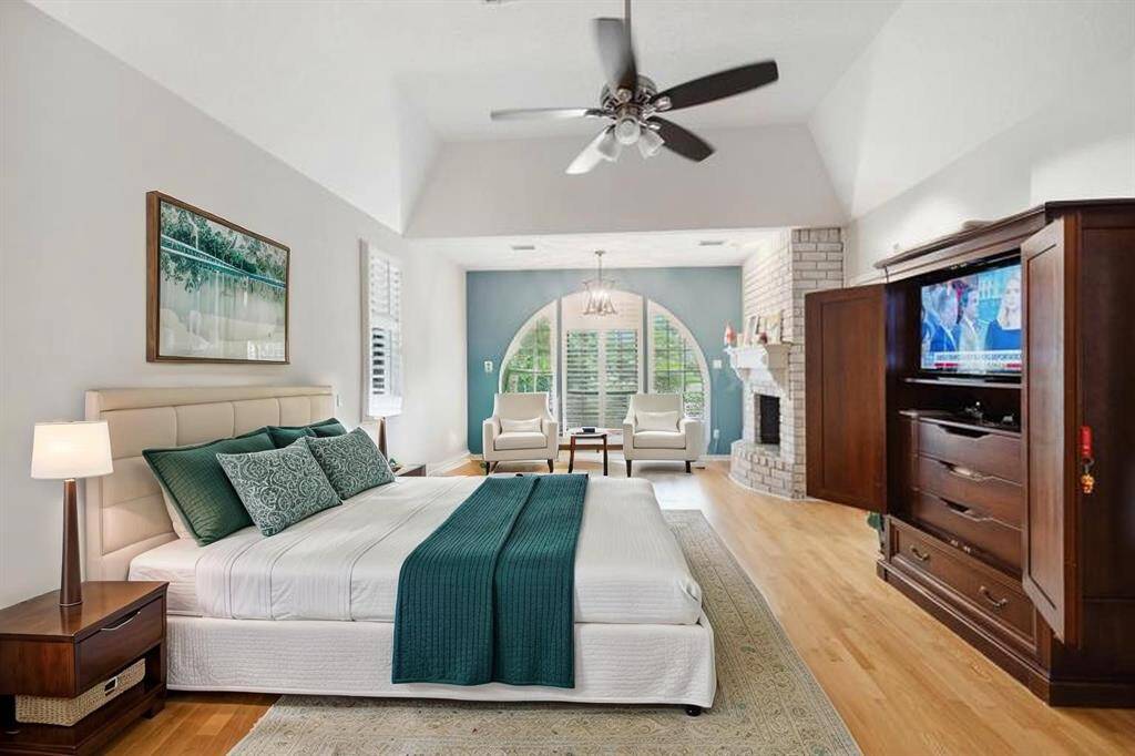 Primary suite virtually staged
