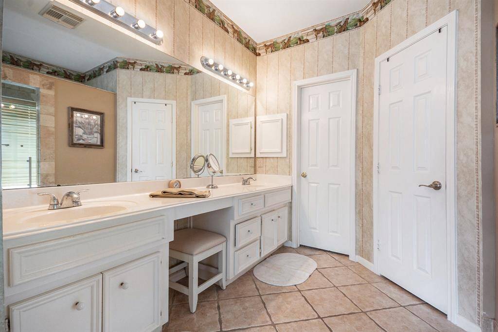 Primary bath with double sinks
