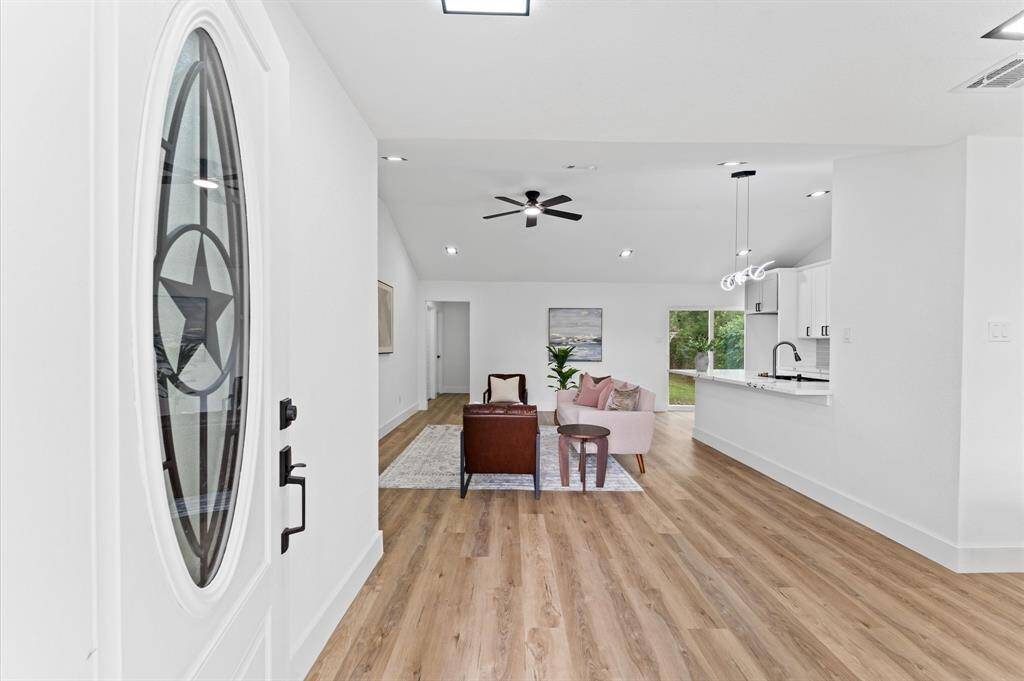 Bright and open entryway welcomes you home.