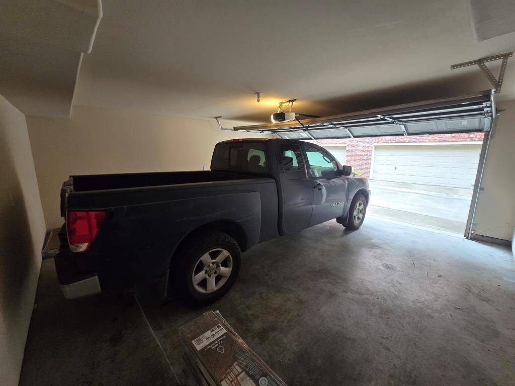 2 car garage big enough to park a truck