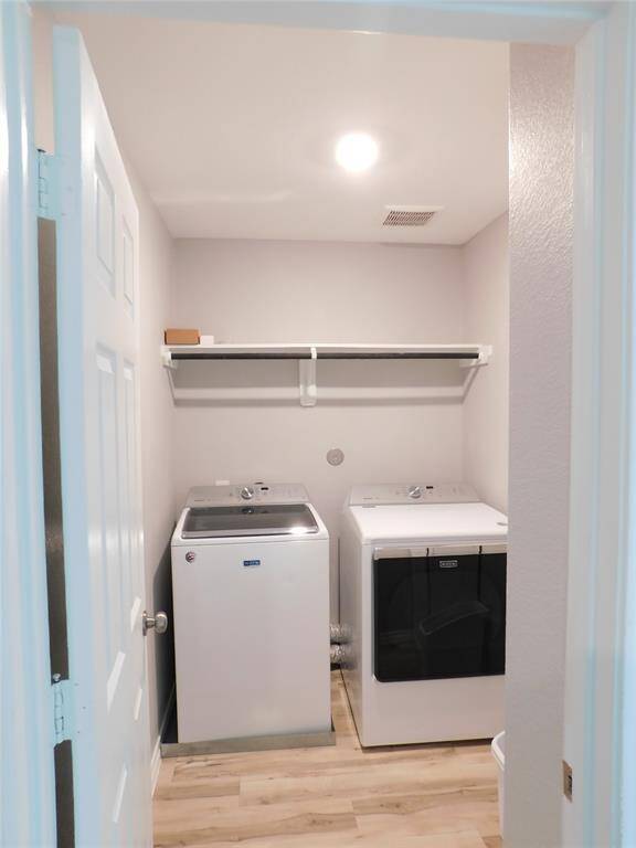 Laundry is up near secondary bedrooms