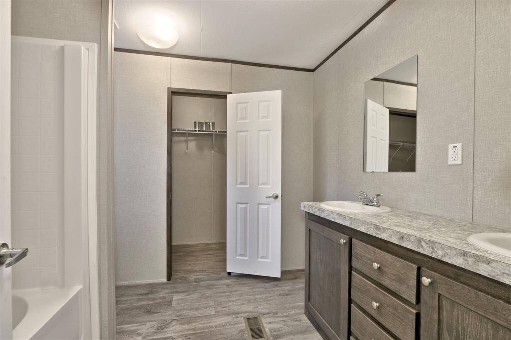 Virtually Staged Primary Bathroom