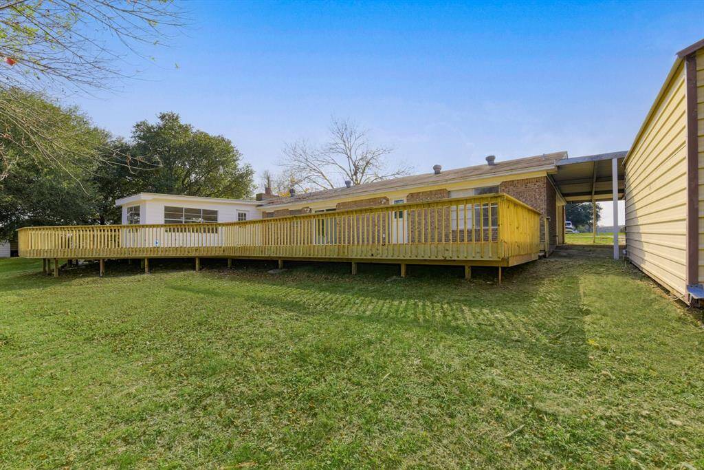 Backyard with Deck view