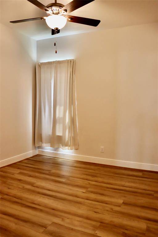 1 of the 2 bedrooms that are connected by a jack and Jill