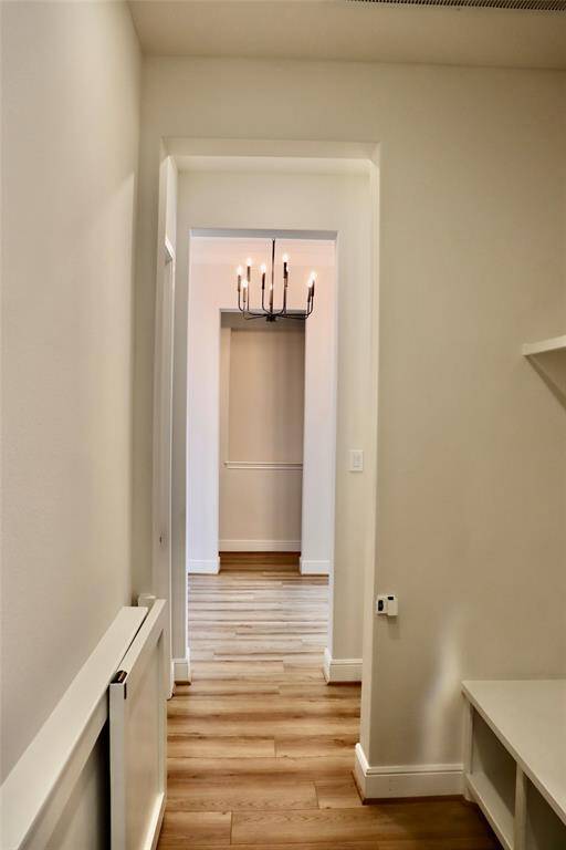 Hallway after entering from the garage