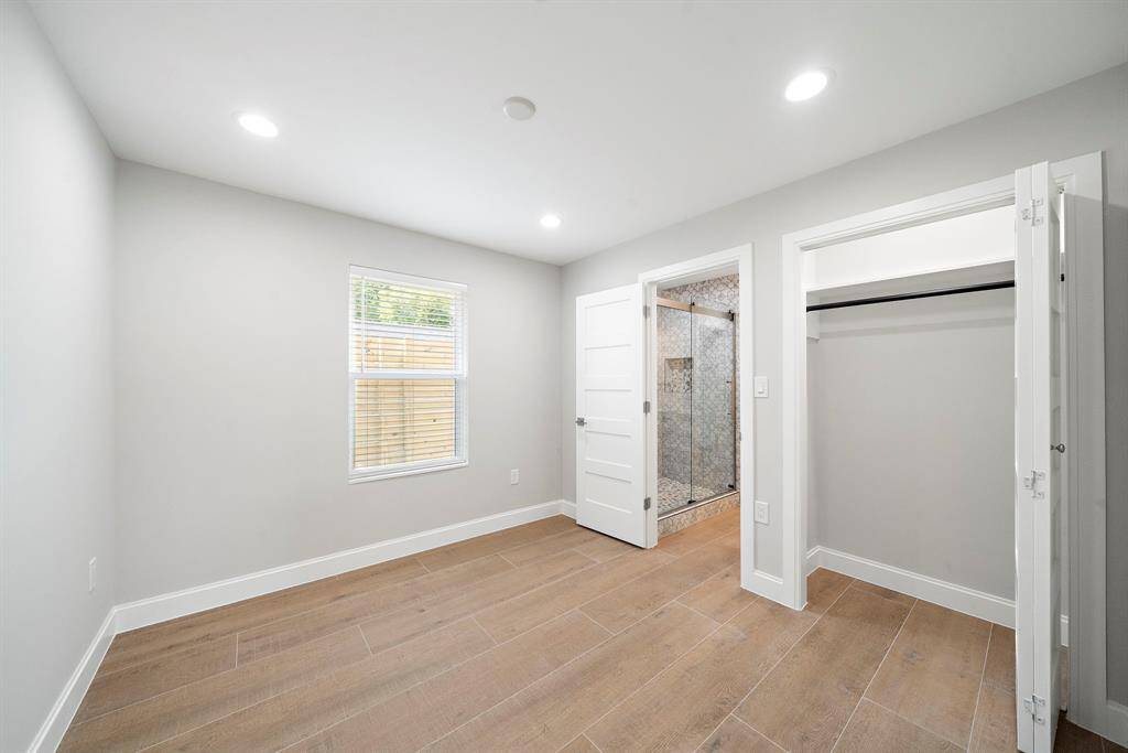 This bedroom on the east side of the house is approx 10x10 with a good sized closet.