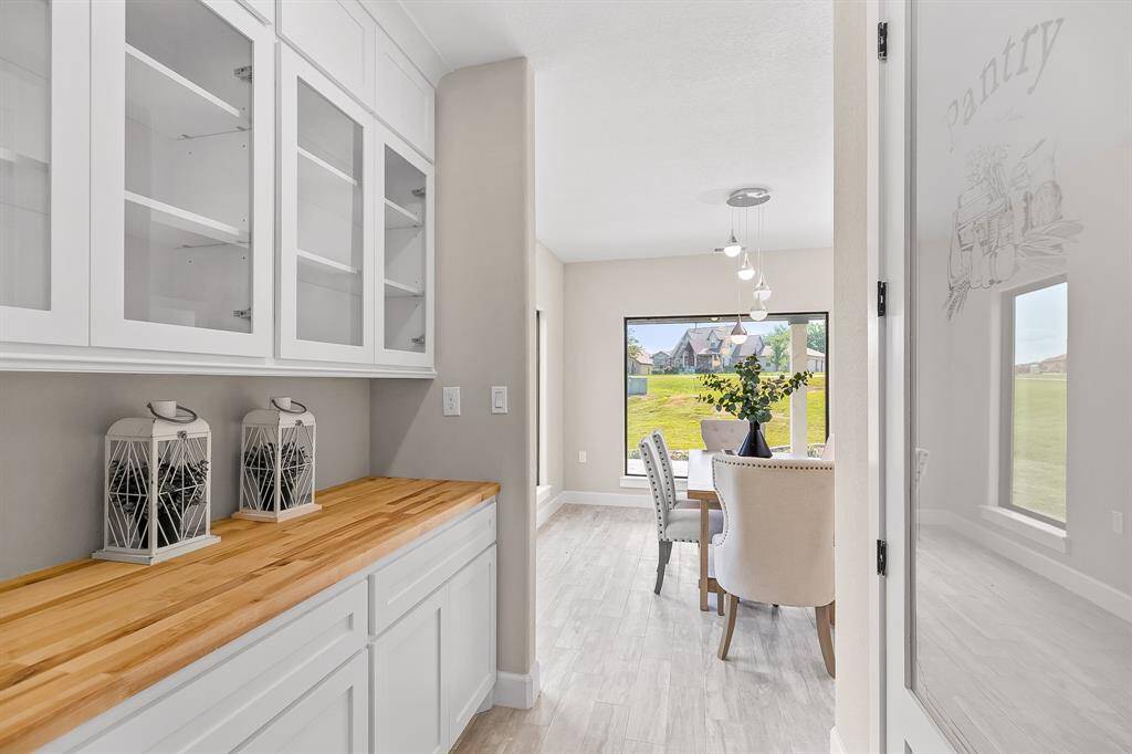 Butler's Area with Butcher Block