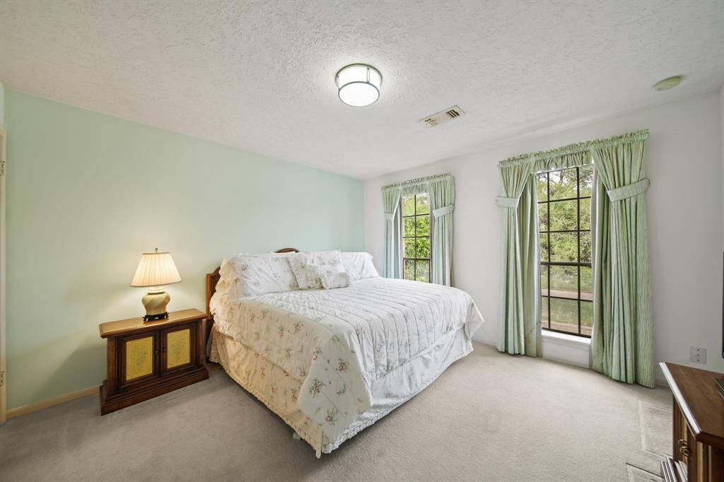 The upstairs has two large bedrooms.