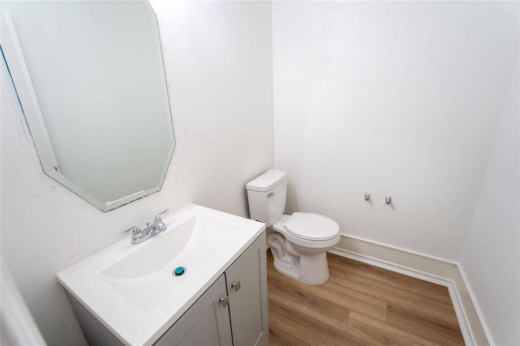 Downstairs secondary restroom