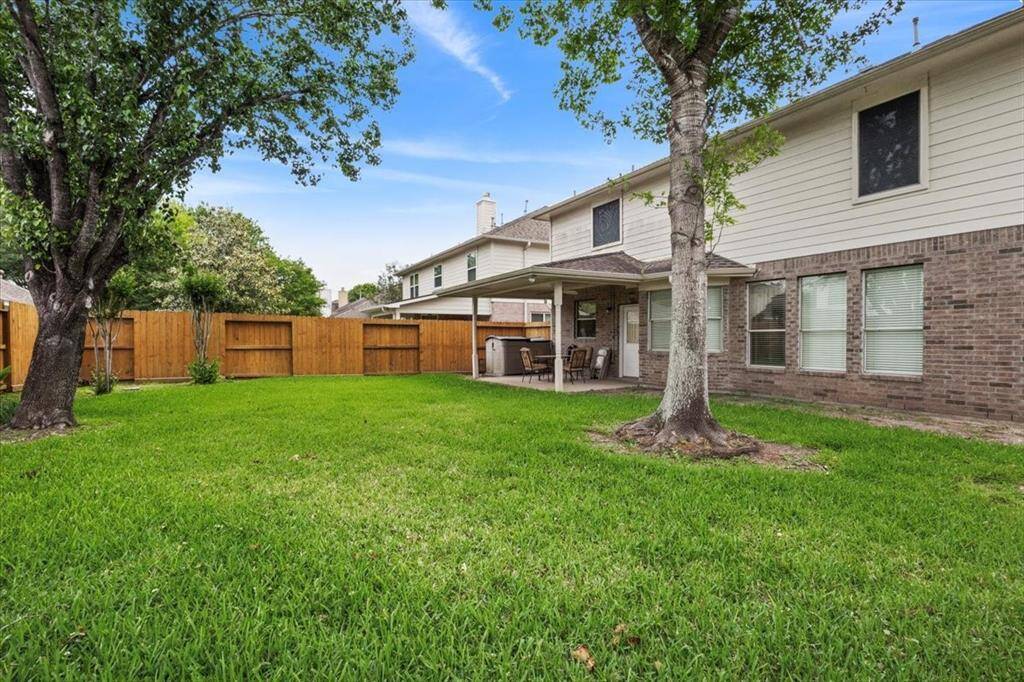 Large backyard