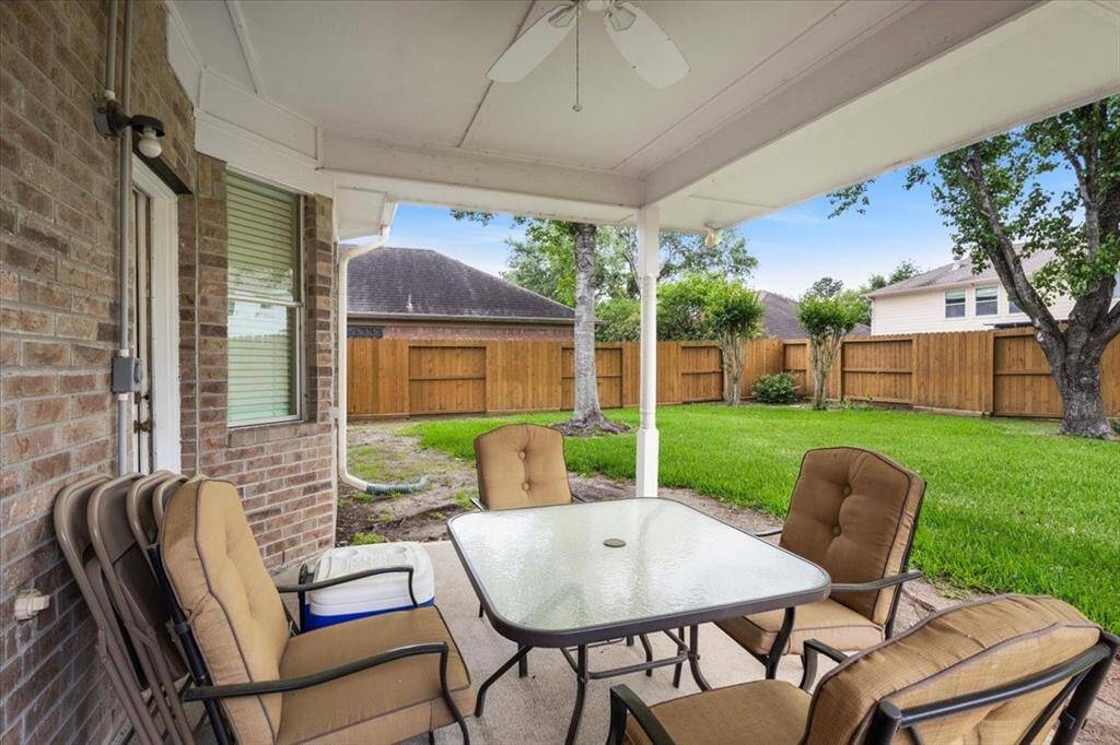 Covered patio