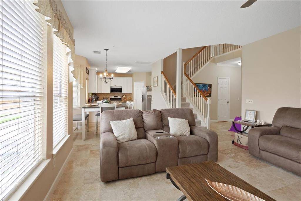 Familyroom open to dinette and kitchen