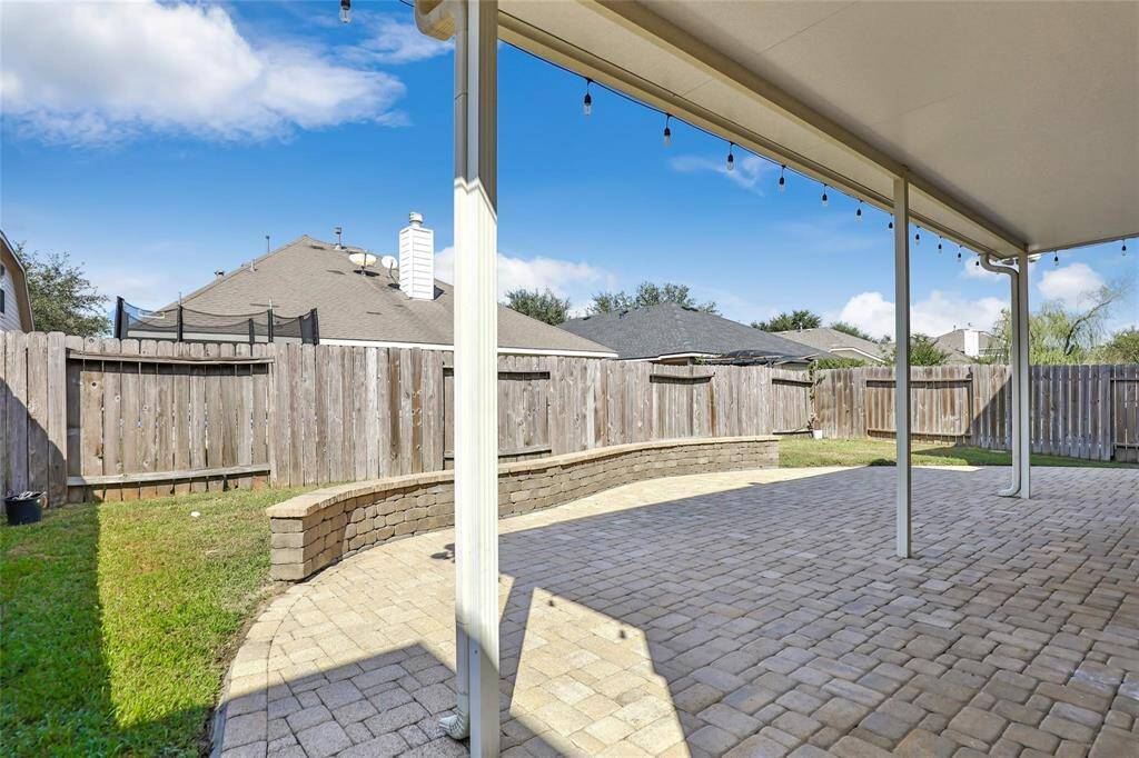 Covered back patio
