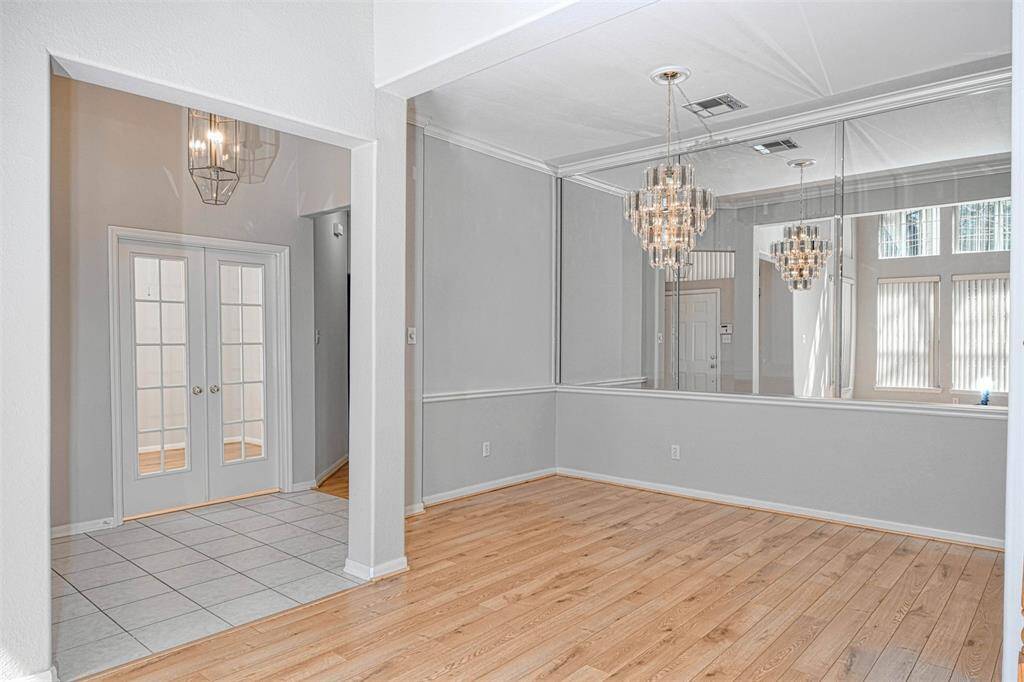 Nice hardwood floors in study