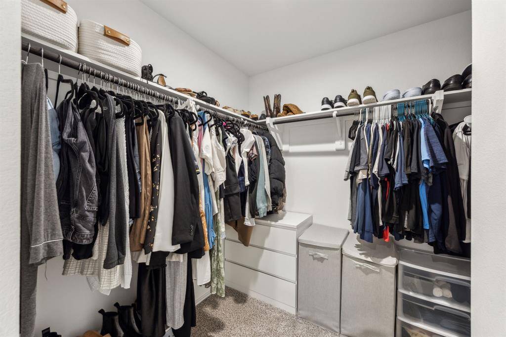 Primary Bathroom features lots of storage space.
