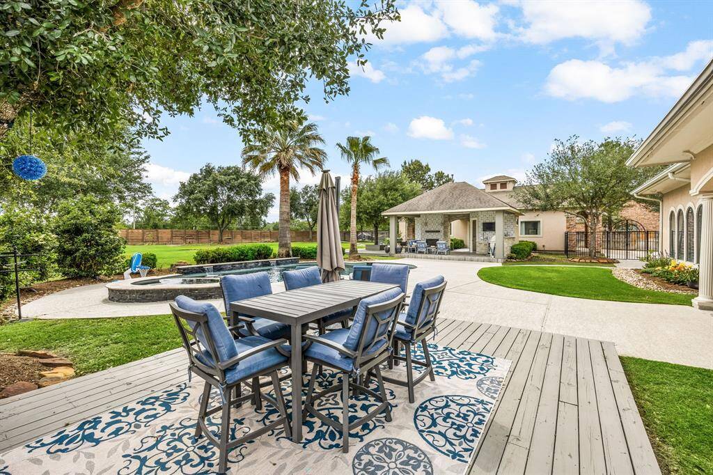 patio deck next to pool