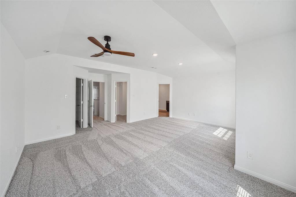 Two separate walk in closets!