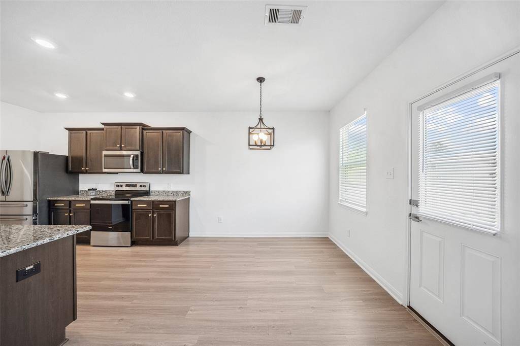 Breakfast area, plenty of room for a table and chairs