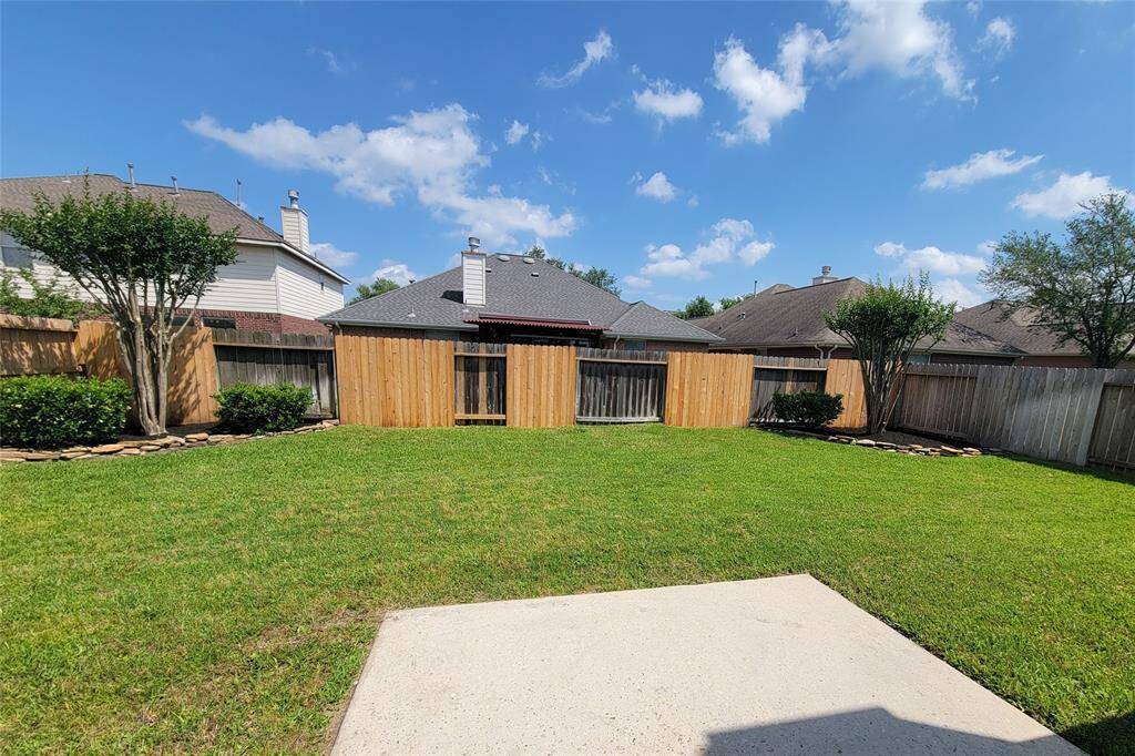 Backyard with patio