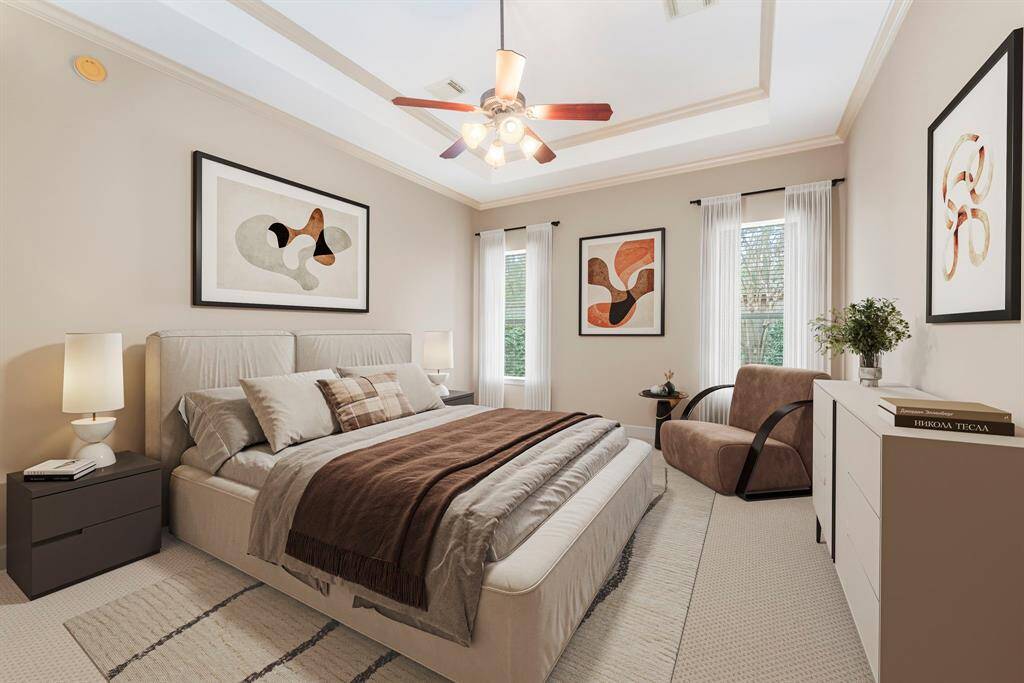 Primary bedroom (virtually staged)