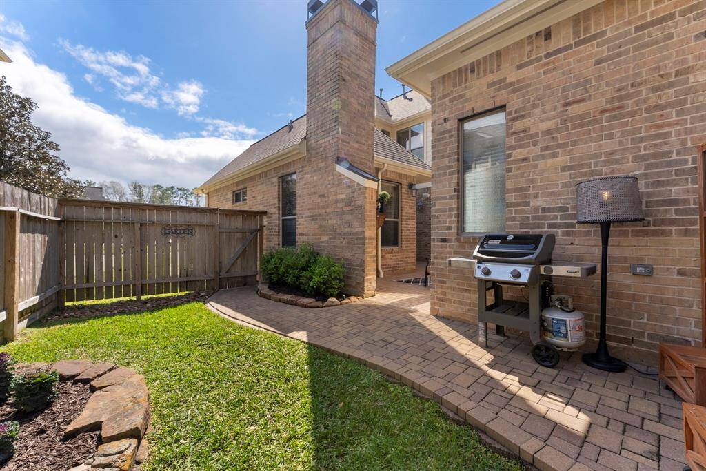 Another view of the side patio.
