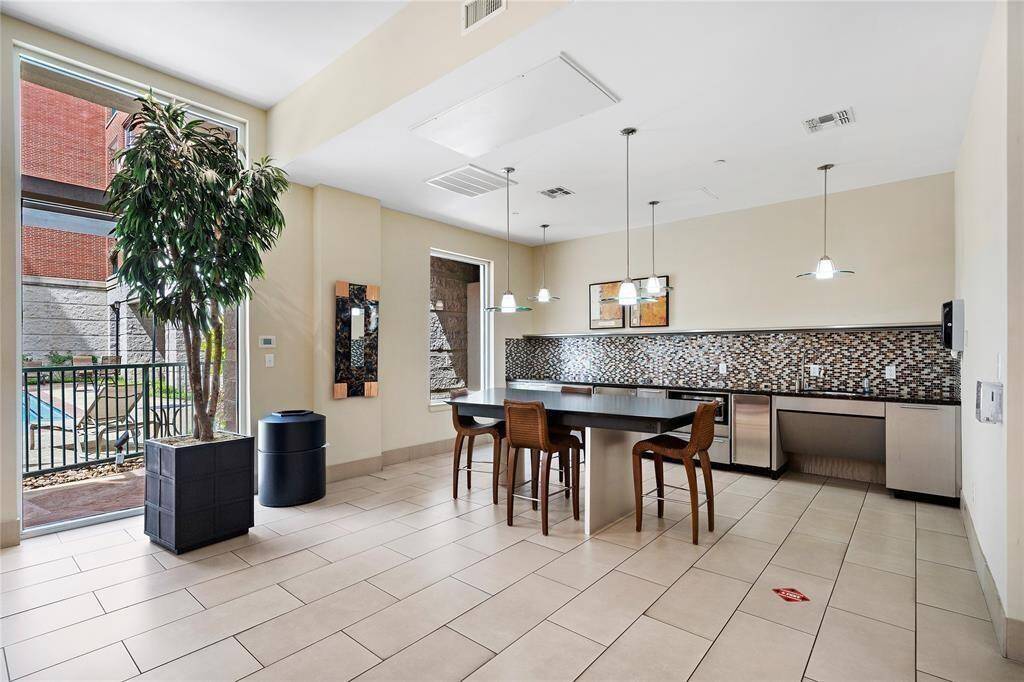 Residence Lounge opens onto the Pool && Courtyard