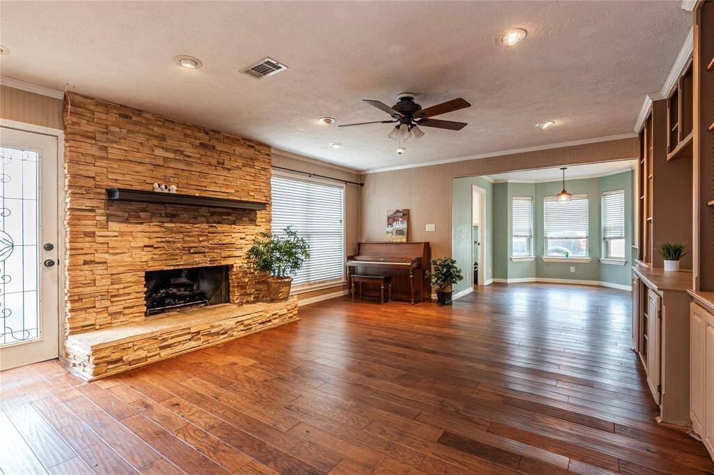Expansive living room space