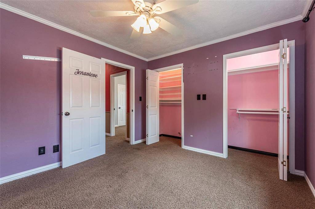 All secondary bedrooms have large closets with plenty of storage