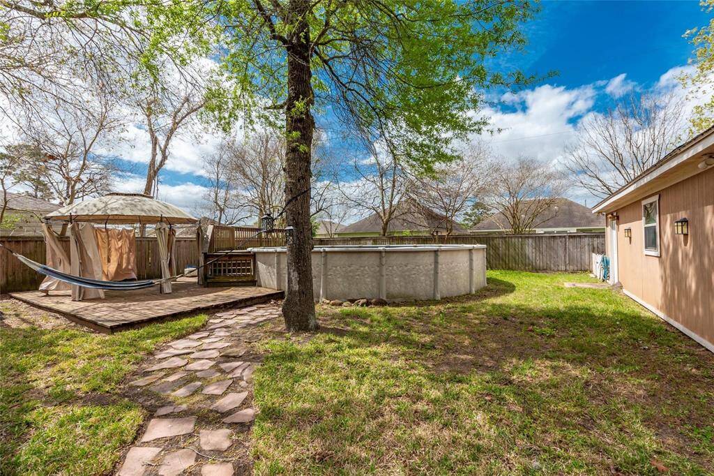 Relax in your serene and peaceful backyard