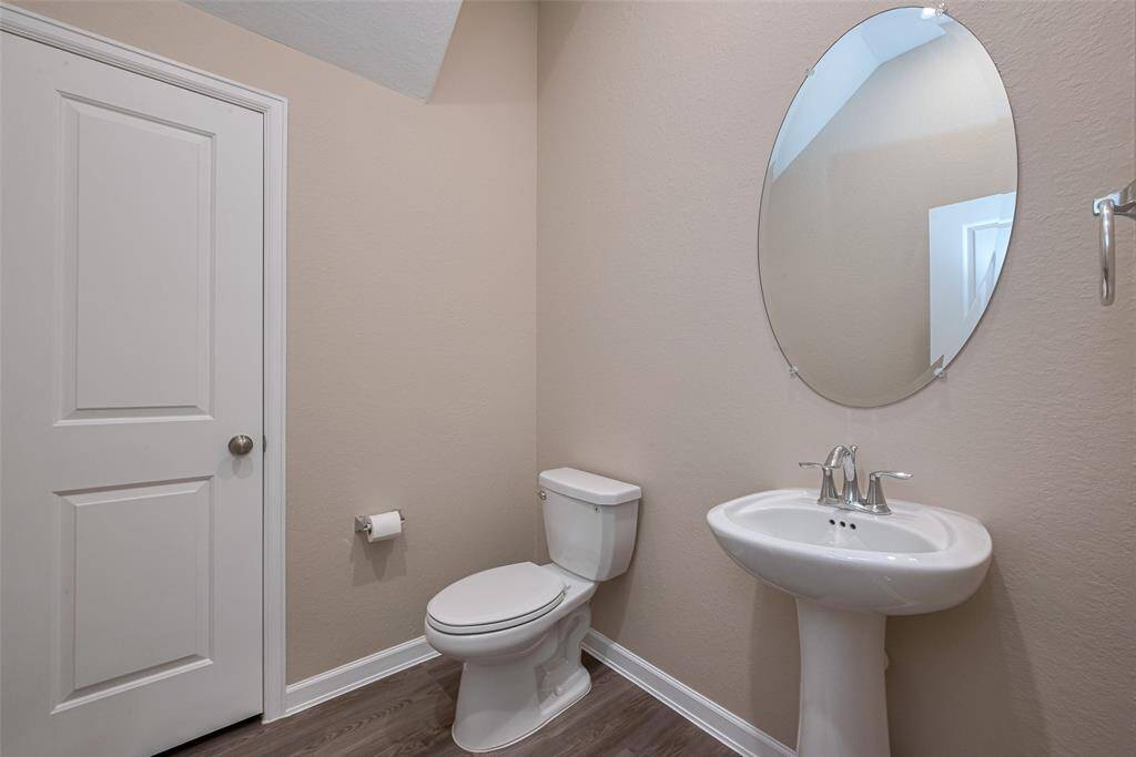 Powder room on the first floor