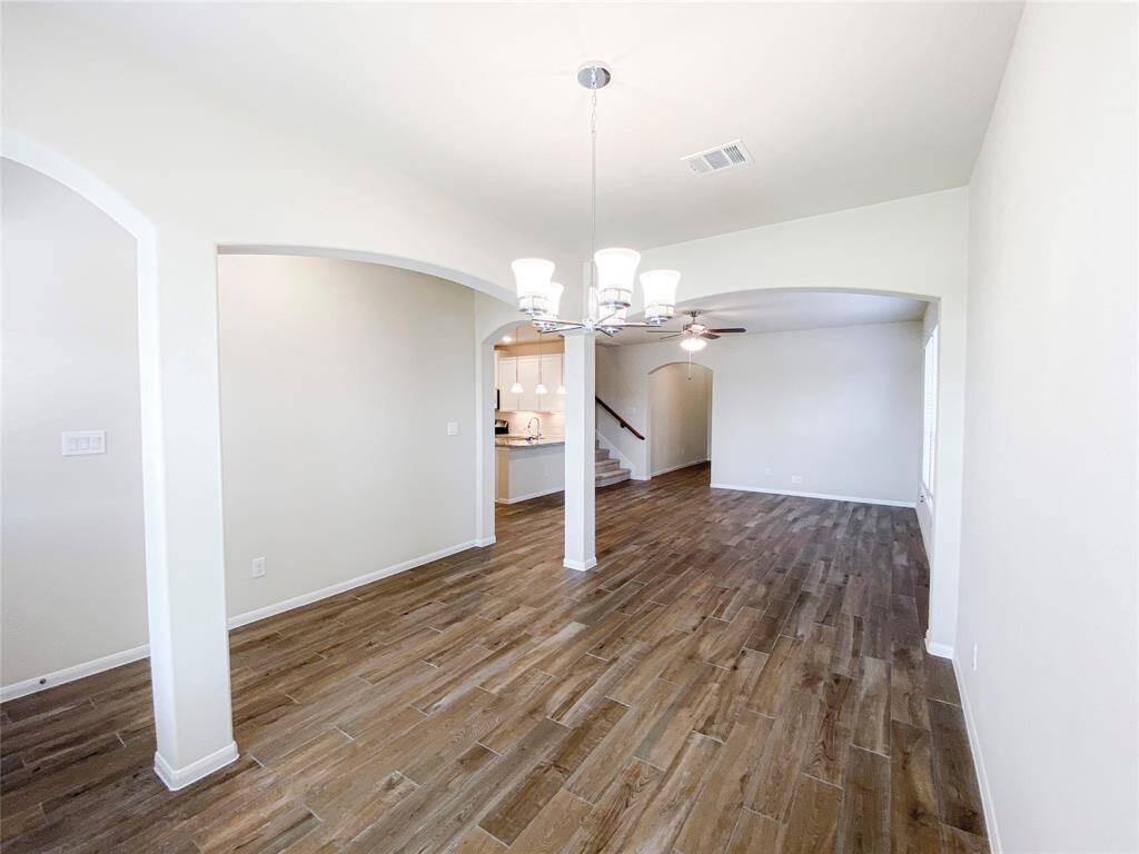 Open concept formal dining room