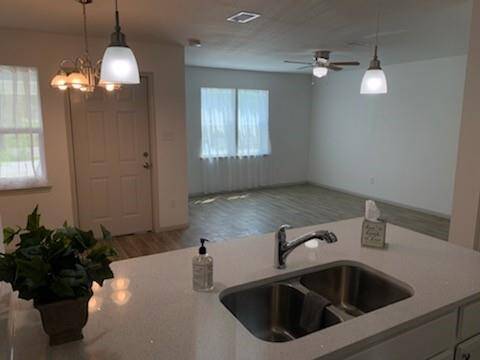 Open dining/living area
