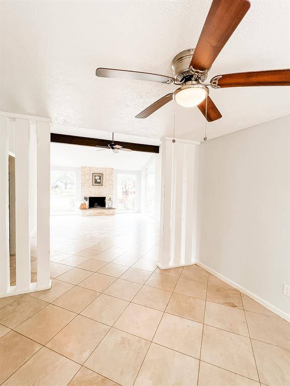 Alternate view of the living room area from the formal dinning room.
