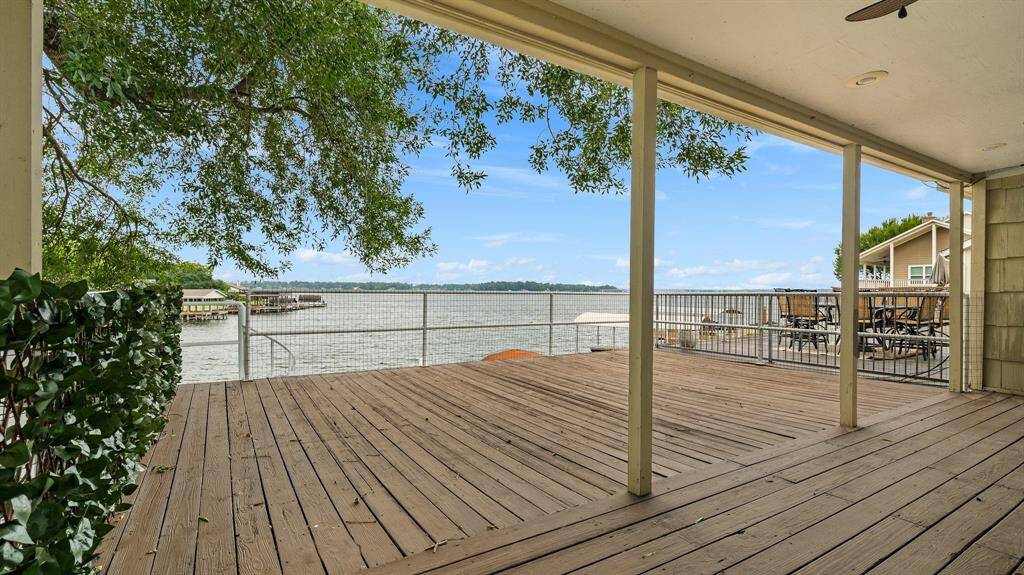 View of the lake from the balcony!