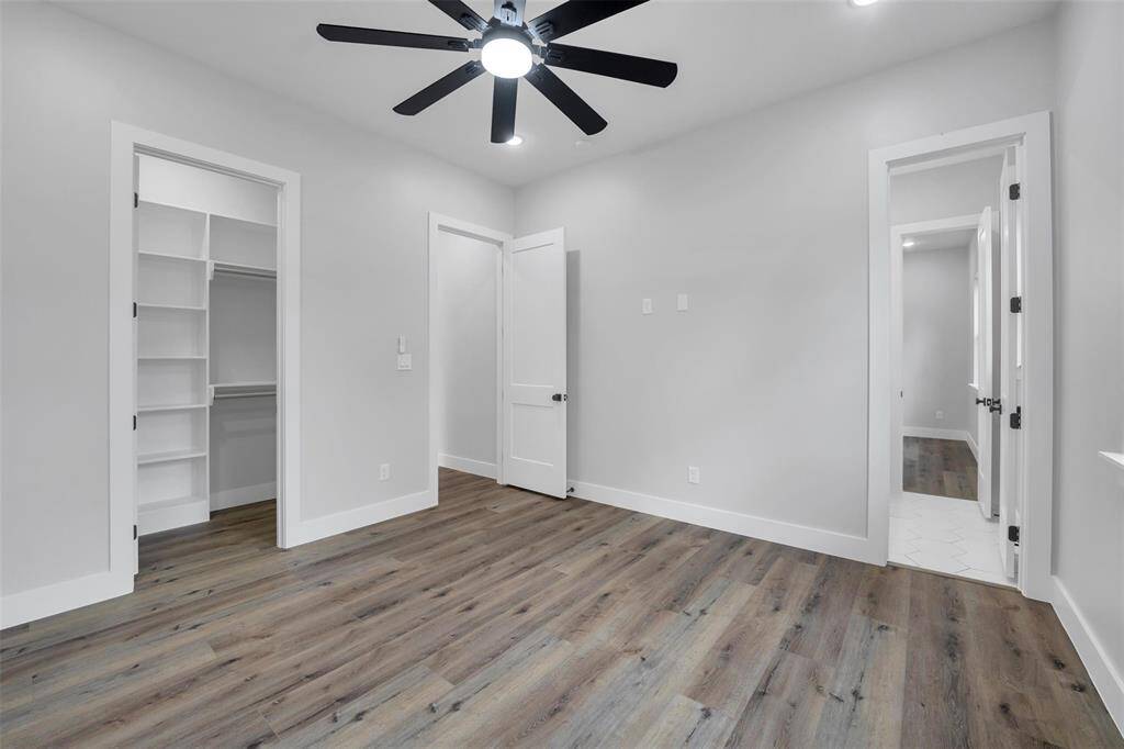 The shared Jack-and-Jill bathroom is a central feature of the two-bedroom layout, offering convenience and efficiency. This bathroom design allows both bedrooms to have direct access while maintaining privacy
