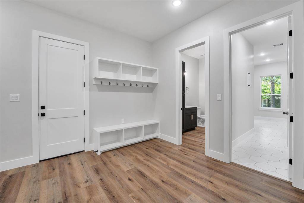 Additionally, there is a separate half bath for guests
