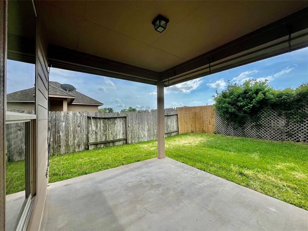 Covered patio