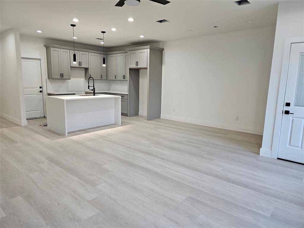 Breakfast nook, and spacious living area.