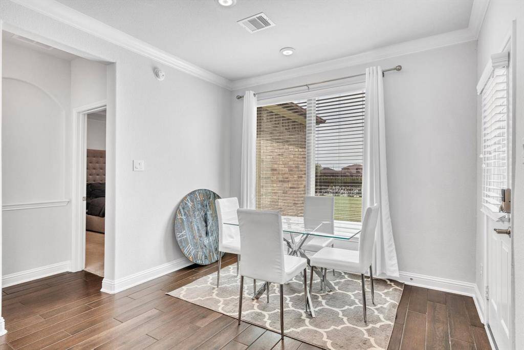 Dining room with views of the water