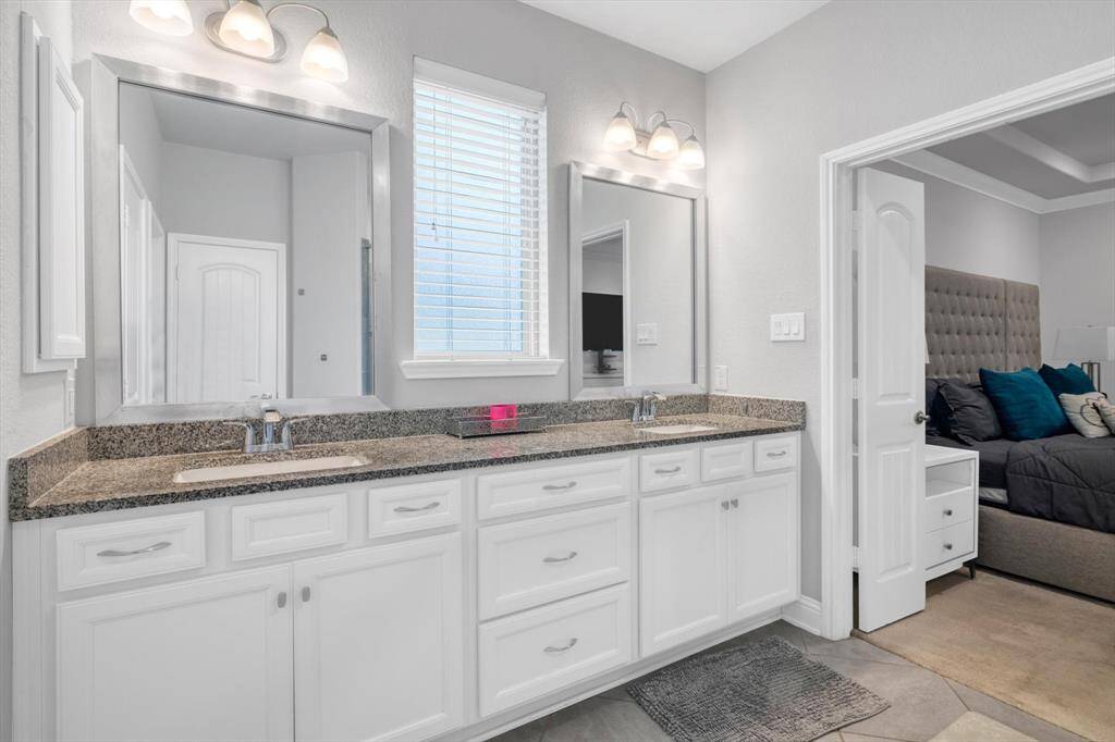 Ample cabinetry.